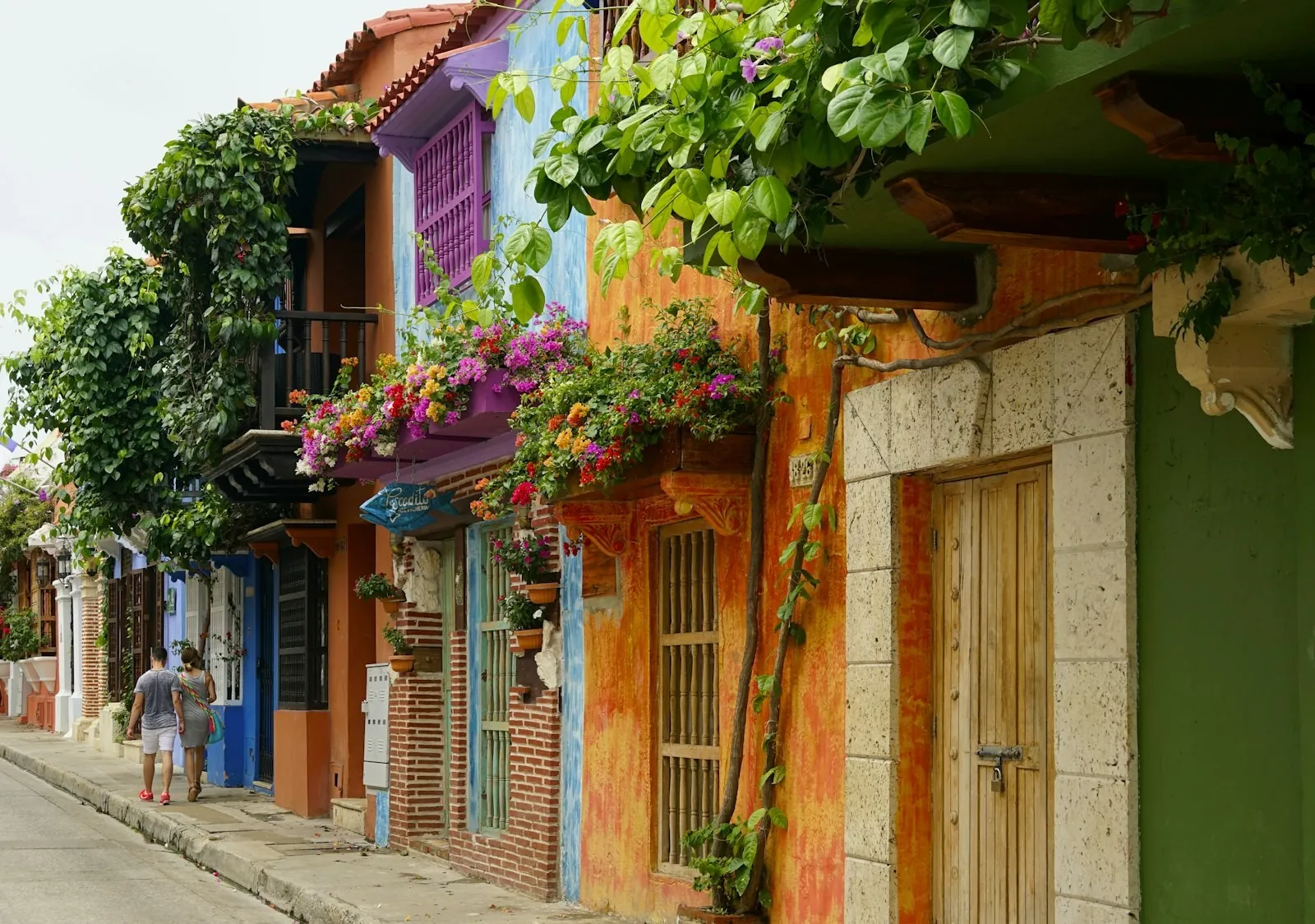 Calle colonial de Cartagena